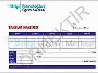 Genel Muhasebe Kursu - Tahsilat Makbuzu